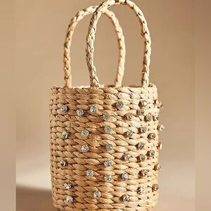 Anthropologie gem bucket bag